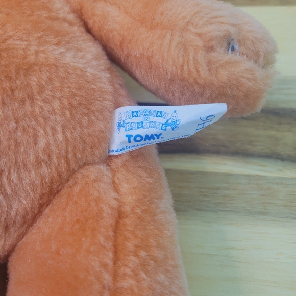 Vintage Teddy Bear "Morgan" Plush 1990's Bananas in Pajamas-Missing Clothes 13" - Picture 9 of 10